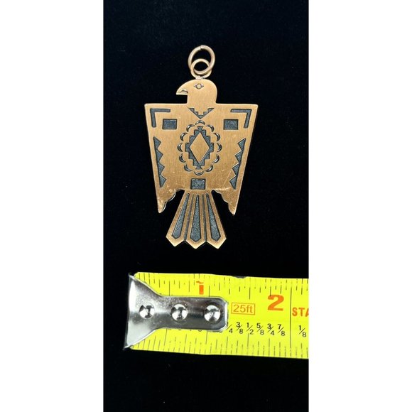 Trading Post Solid Copper Thunderbird Pendant Vintage Southwestern 3" x 1.5” - Picture 5 of 5